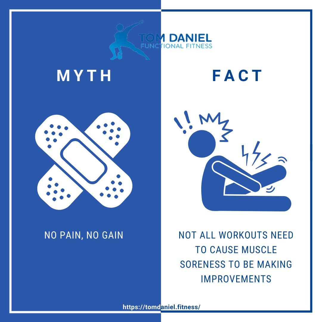 TomFunctional's tweet image. Fitness Myth: No pain, no gain
 
tomdaniel.fitness
 
#functionalfitness #fitness #functionaltraining #functional #personaltrainer #homeworkout #personaltraining