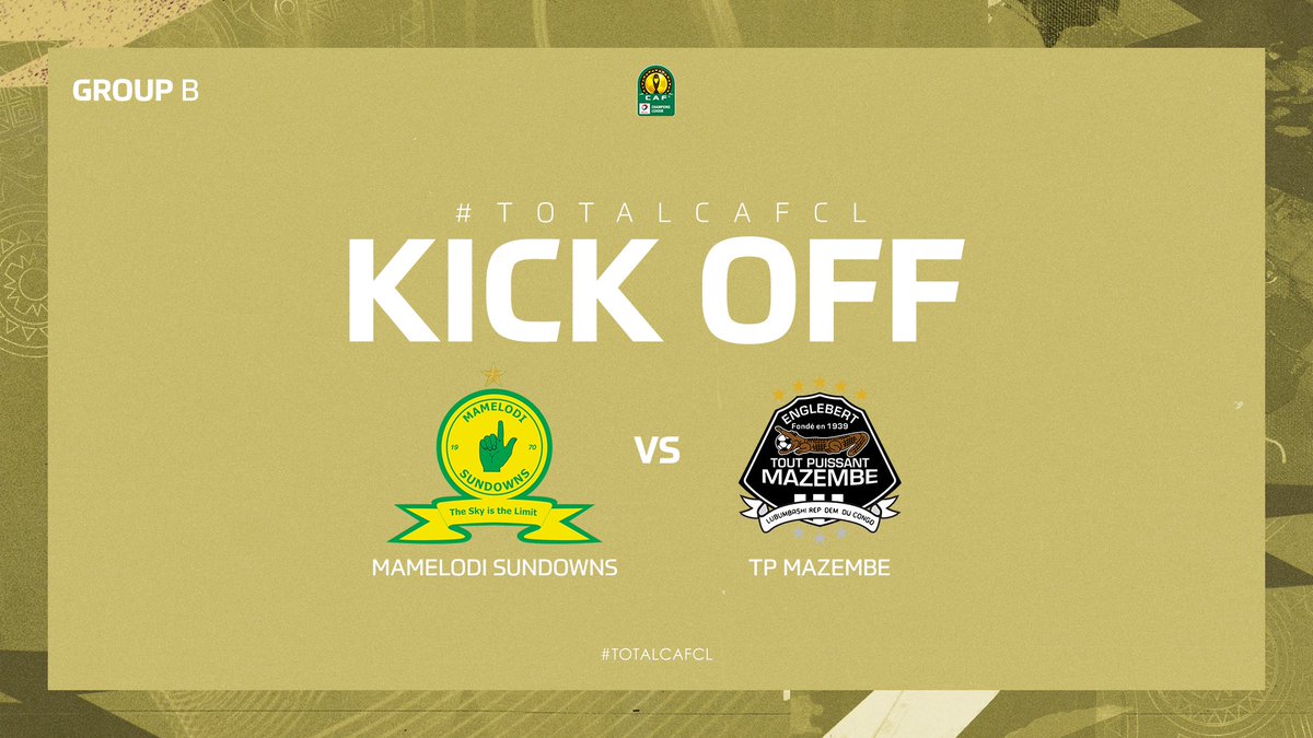 CAFCLCC's tweet photo. โฑ๏ธ KICK-OFF
๐ฟ๐ฆ @Masandawana ๐ @TPMazembe ๐จ๐ฉ
#TotalCAFCL | #MSFCTPM https://t.co/nhfNC3YY9Q