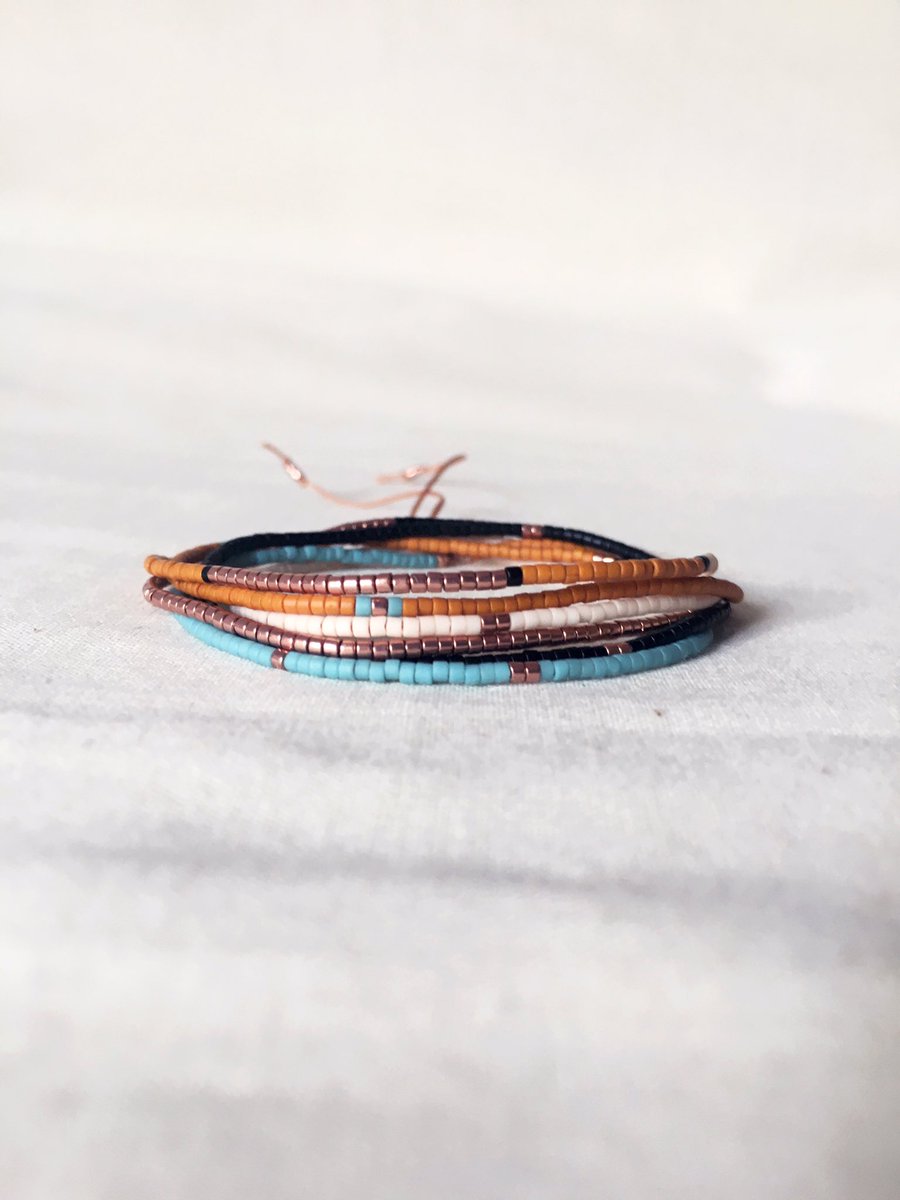 creamlattee's tweet photo. πΈπΈSmall Beaded String Wish Bracelet or Long Necklace, Multi Color Tiny Beaded Wrap Striped Style, Beach Layered Bracelet, Sisters Friends Gift #blue #lovefriendship #rosegold #minimalist #multistrandbracelet πΈhttps://t.co/lQzjhMfbca https://t.co/9lDxQivHJ9