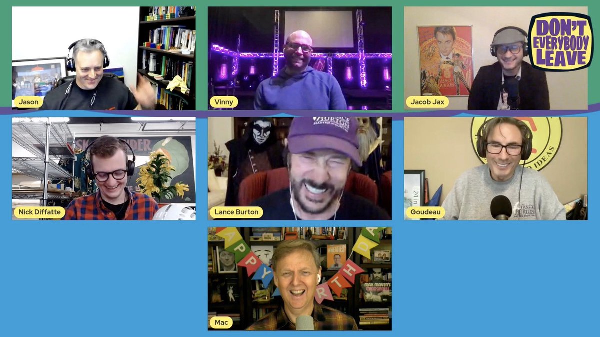 Hey all, the latest Episode of "Don't Everybody Leave" my new talk show with my pals drops today at 10 a.m. PST  Lance Burton talks about the Queen of England and even funnier stuff youtube.com/channel/UC-eXH…