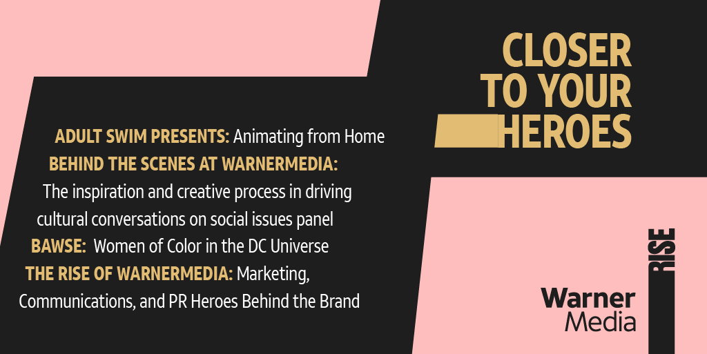 Get closer to your heroes. Join us today at the #WarnerMediaRise House as we explore how we use heroes of all types to elevate voices, stories, and culture. #SXSW 👉 bit.ly/WM_RISE