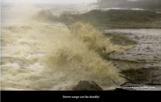 NOAADigCoast's tweet image. In this video, @NWSNHC discusses the dangers of #StormSurge from hurricanes and a tool you can use for risk communication. go.usa.gov/xnhEe #RiskComm #CoastalPrep