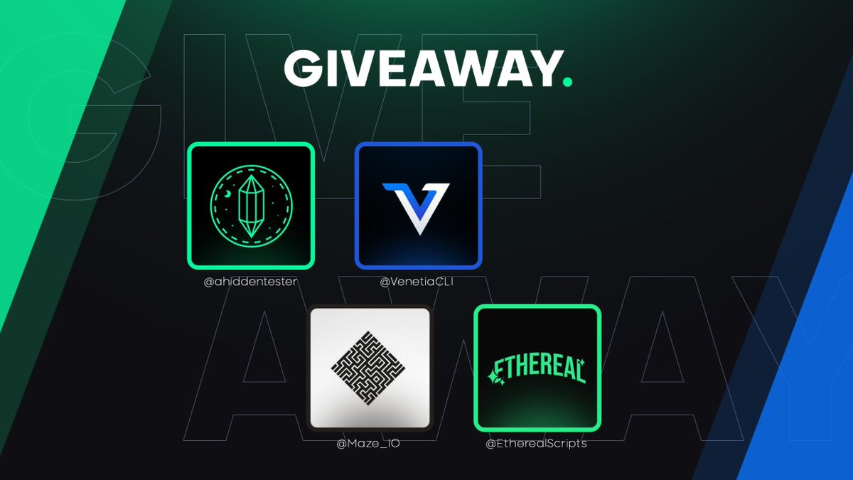 Maze_IO's tweet photo. Massive Giveaway

1x Beta Key @VenetiaCLI 💻
1x Renewal @ahiddentester 🕵️‍♂️
1x Renewal @EtherealScripts ✨
1x Renewal @Maze_IO 🌐

To enter : 
- RT + Tag a Friend
- Follow all accounts

Ends in 48 hours https://t.co/uzZLo8LMOB