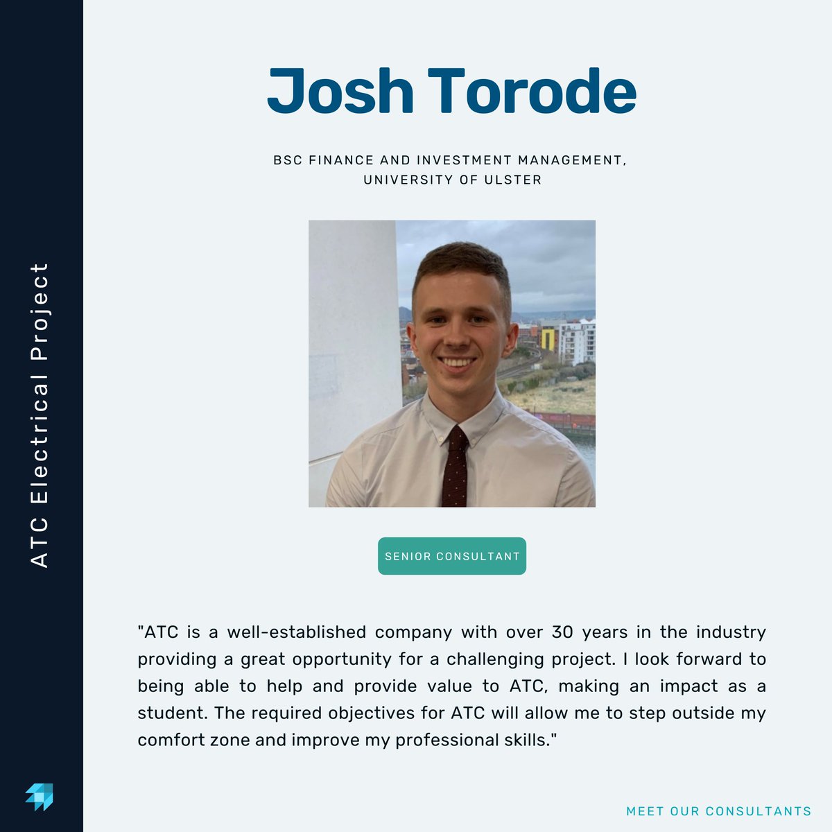 Irish Student Consulting Group On Twitter Meet The Atc Electrical Team 𝗣𝗿𝗼𝗷𝗲𝗰𝘁 𝗟𝗲𝗮𝗱 Ciaran Mckearney Rhys Doyle 𝗦𝗲𝗻𝗶𝗼𝗿 𝗖𝗼𝗻𝘀𝘂𝗹𝘁𝗮𝗻𝘁𝘀 Josh Torode 𝗖𝗼𝗻𝘀𝘂𝗹𝘁𝗮𝗻𝘁𝘀 Haren Nayar Consulting Iscg Students