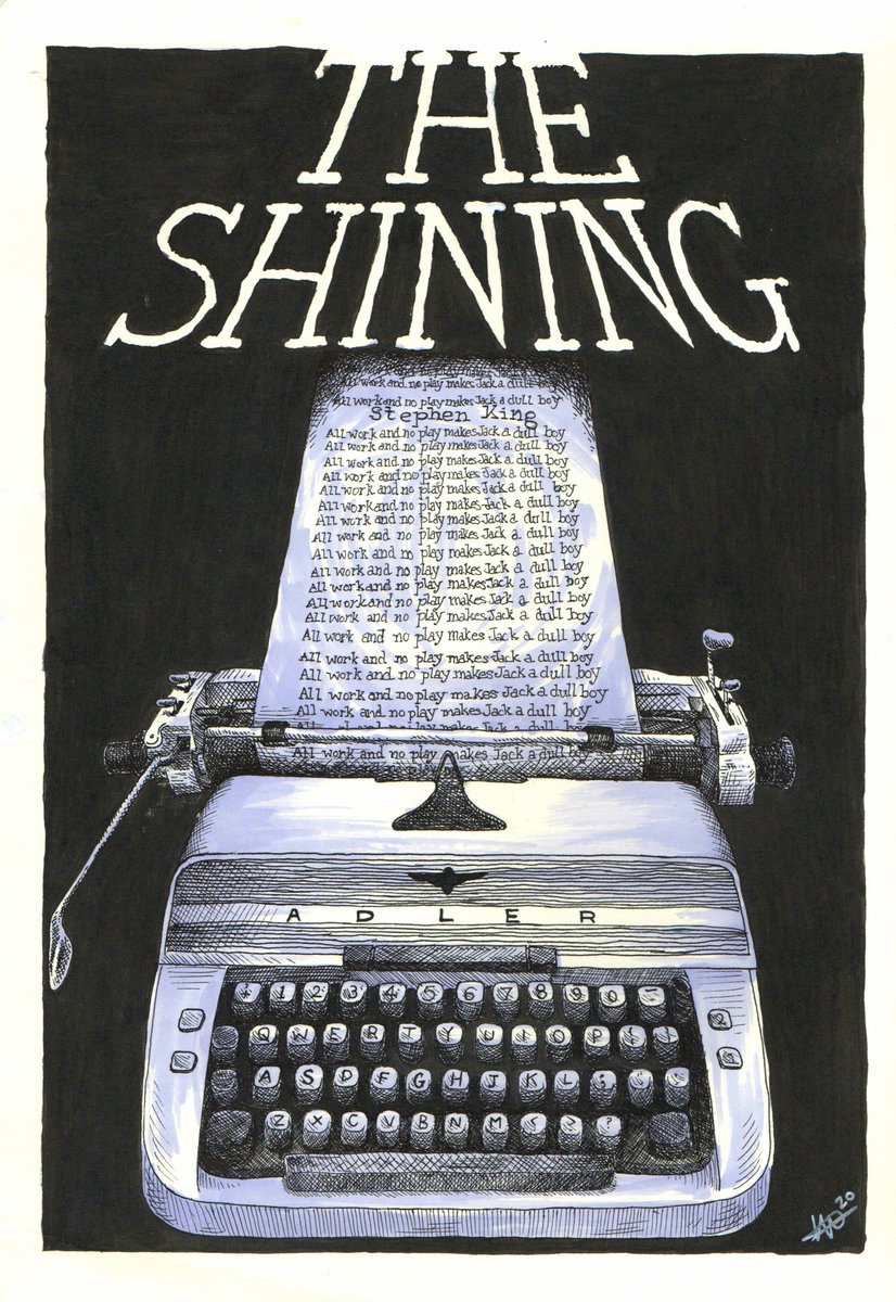 Sarahlouillust1's tweet photo. My own version of covers for a couple books I like!
#thedayofthetriffids #theshiningart #theshining #typewriterart #monsterplants #fantasyart #illustrations #tdott #bookcoverillustration #bookcovers #bookillustrator #bookart #lovereading #booklover https://t.co/ElDv73J2PB