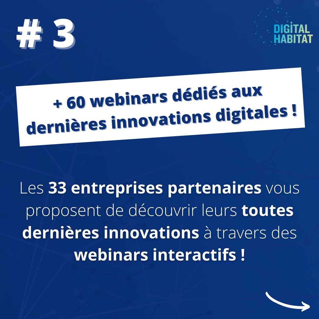 🌟 Un événement au TOP pour les #BailleursSociaux

Voici au moins 5 bonnes raisons de participer au #DigitalHabitat les 31 mars et 1er avril prochains.

Inscrivez-vous vite par ici 👉 digital-habitat.club

Restez connectés pour découvrir le #programme (bientôt dévoilé).