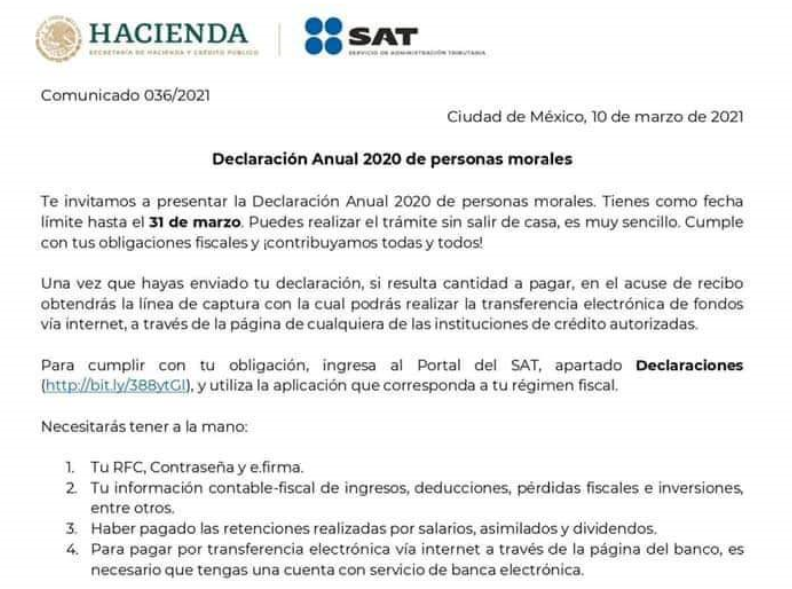 GOM_Consulting's tweet photo. Declaración Anual 2020

#impuestos #sat https://t.co/MX8K5CjEM7