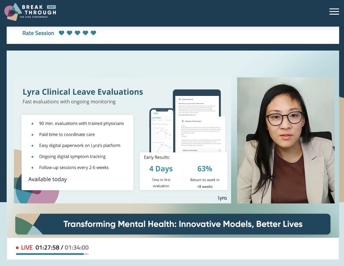 Starting today, HR leaders can access @lyrahealth tools for clinical leave evaluations and follow-up care for short term disability to support employees needing mental health care and returning them to work safely. #lyrabreakthrough #MentalHealthMatters #hr #benefits