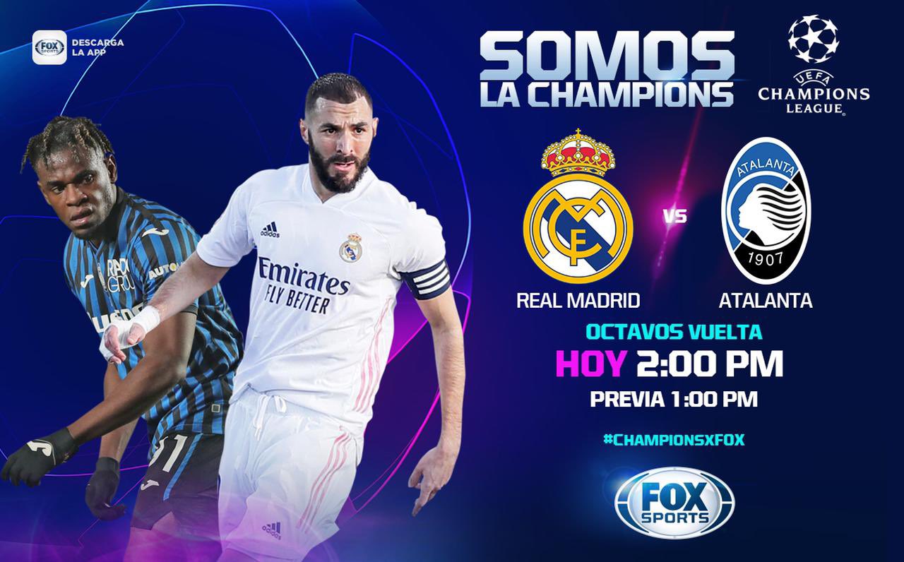 Andre Marin On Twitter Hoy Real Madrid Atalanta 2pm Mex Por Foxsportsmx Championsxfox