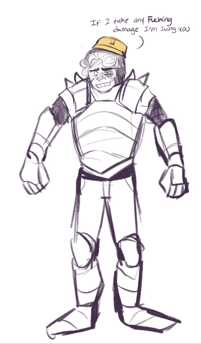im trying to make serious art but the thought that slipped through my head: "minecraft armor looks fucking huge" is keeping me from getting anywhere #dreamsmp 