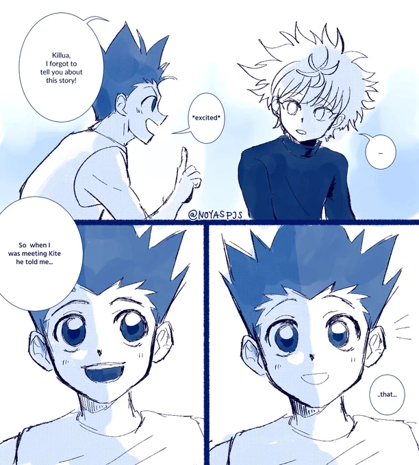 What Gon saw during the "you are light scene"

#hxh 