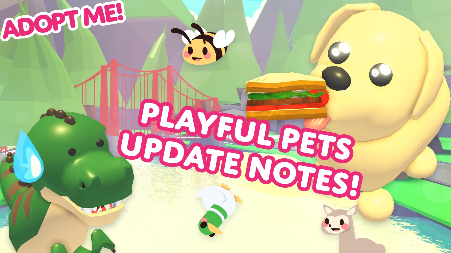 Adopt Me! on X: 😻 Playful Pets update! 🥺💕 🙀 More expressive