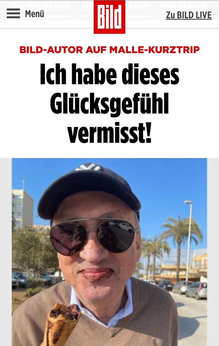 #BILD &amp; Alfred Draxler passen leider zu gut zusammen. Ein Hauch von Senilität gepaart mit Grenz-Debilität. Erst die Politik für zu lockeres Vorgehen kritisieren, dann aber die typischen Mallegänger motivieren den ersten Flieger zu nehmen
#Doppelmoral #Covid_19