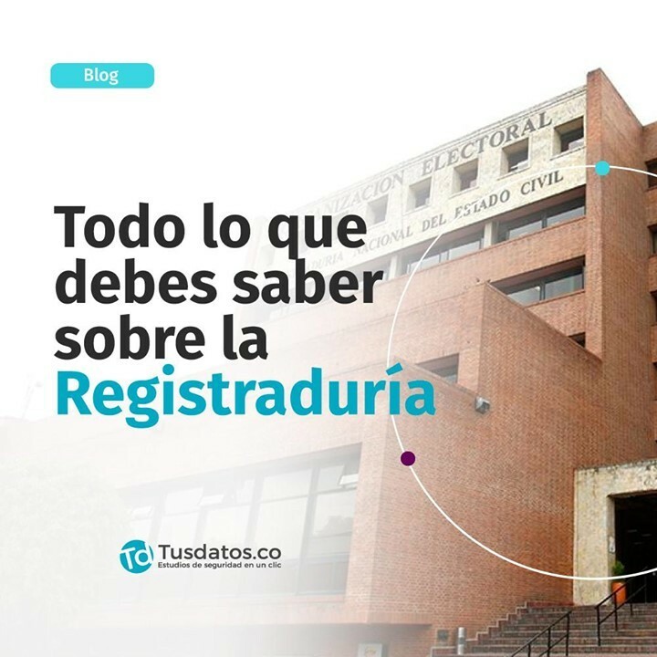 Hoy en Tusdatos.co te contamos todo lo que debes saber sobre la #Registraduría 🇨🇴. Dale clic al link en la bio 👆 o ingresa a Tusdatos.co/blog 📲
#TusdatosTeCuida  #Colombia instagr.am/p/CMfEyP1LqI5/