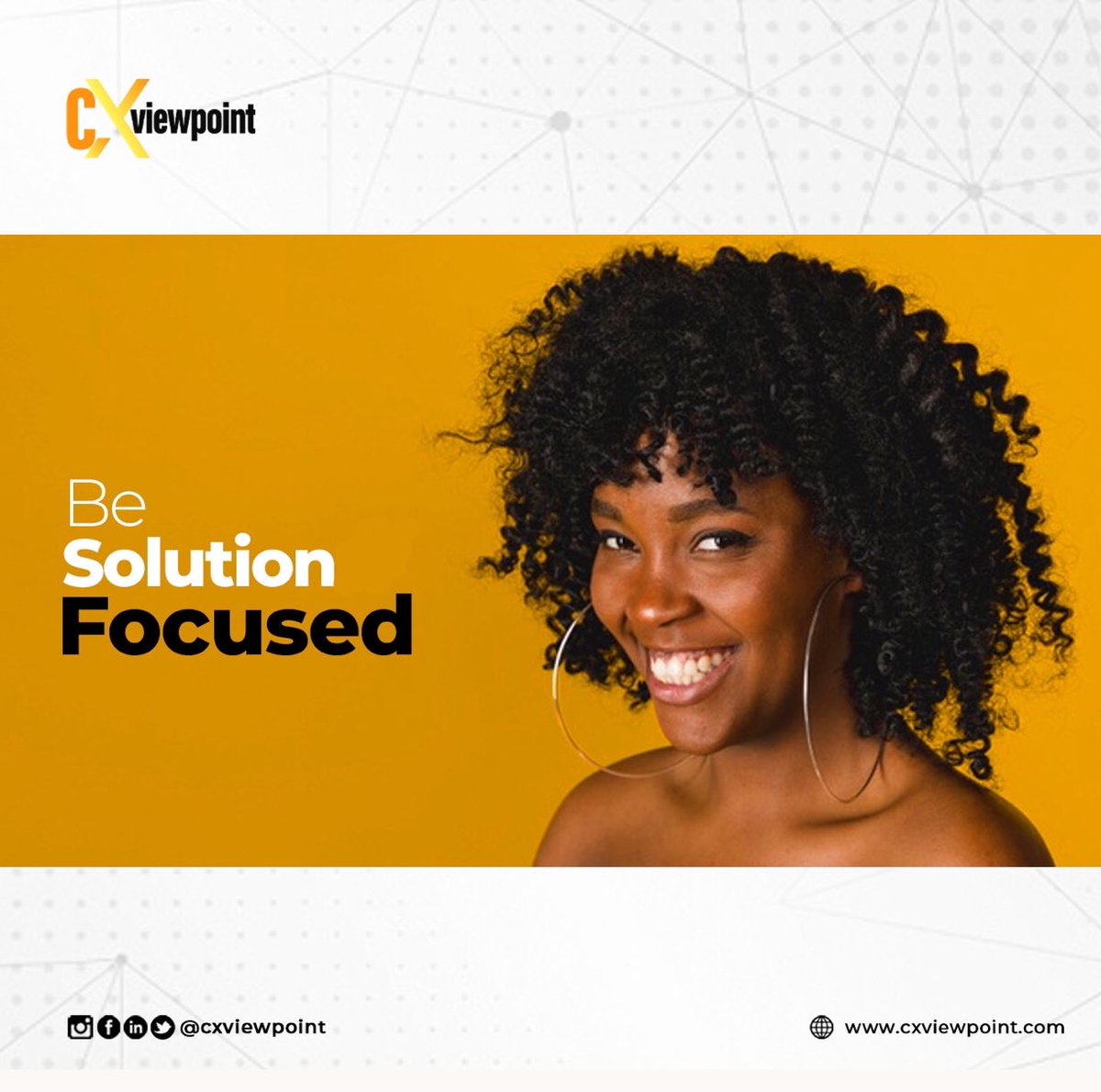 CXViewPoint's tweet photo. In providing excellent services, be Solution Focused.
#cxviewpoint #solutionfocused #cxconsultant #cxtrainer #customer #customerexperience #positivity https://t.co/VI1XNldJPq