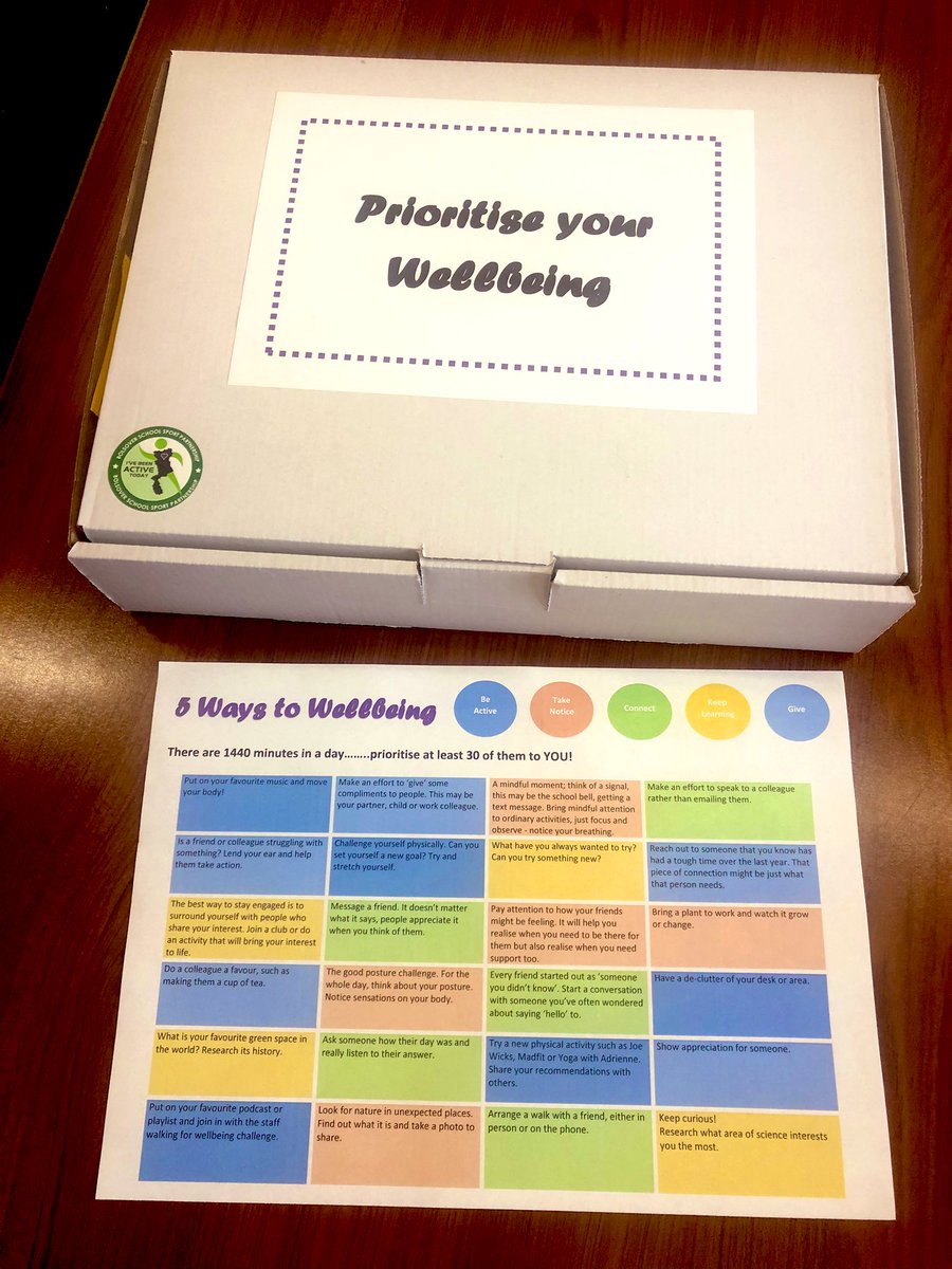 Thank you for our Staff Wellbeing Box <a href="/BolsoverSSP/">Bolsover District Active Schools Network</a> - we all really appreciate it! ✨