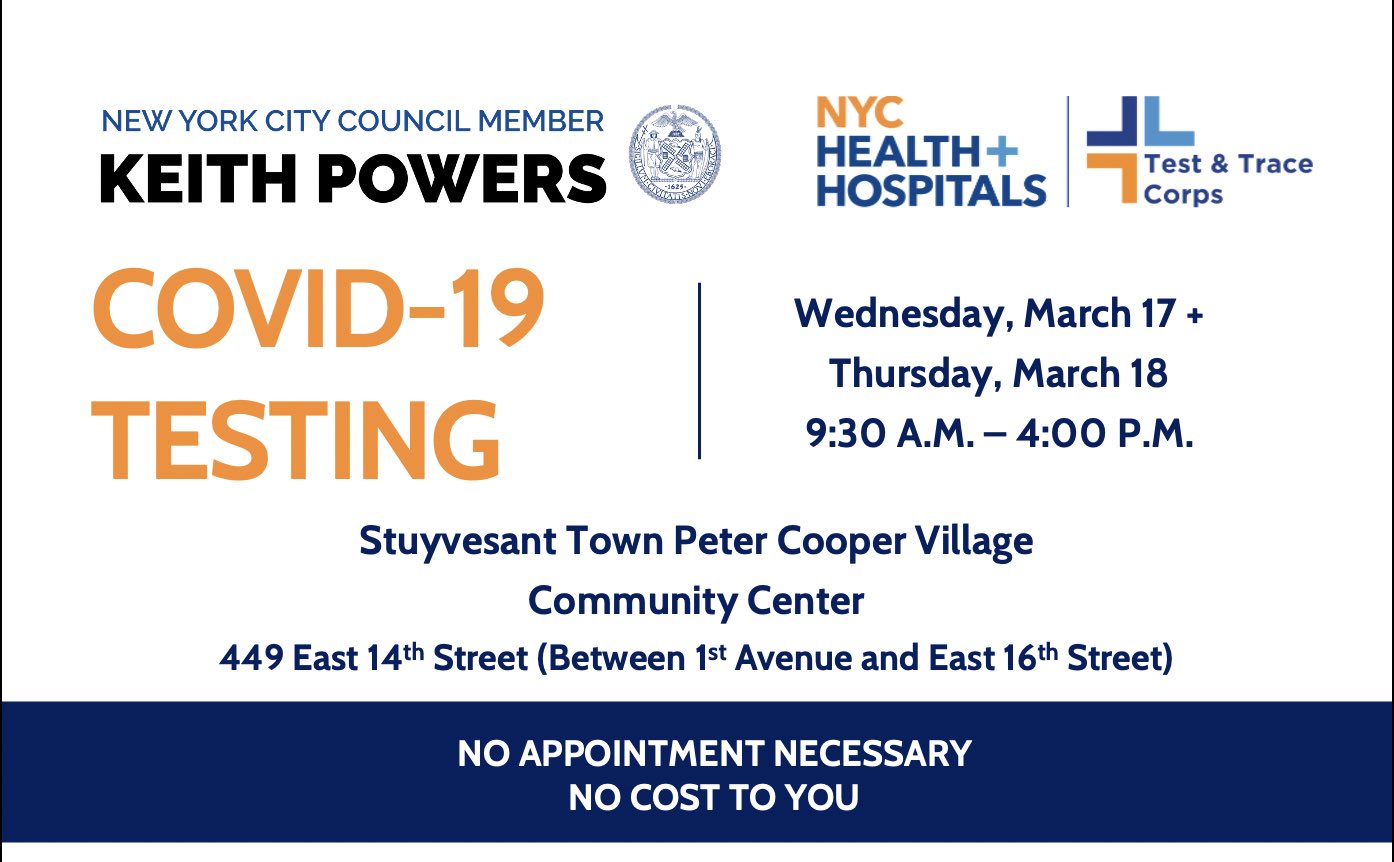 Keith Powers We Re Making Progress On Vaccines But Covid Is Very Much Still With Us Make It A Point To Get Tested Regularly My Office Is Hosting A Free Covid