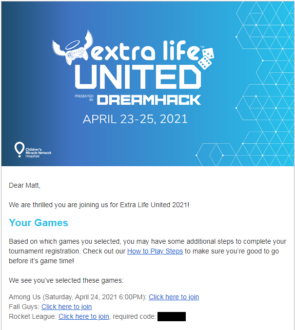 StaticChu's tweet photo. Well, this just happened.
#ExtraLife #ExtraLifeUnited #ForTheKids #JanewayNL
#CMNH #AmongUs #RocketLeague #Chess https://t.co/z1L6bFfMuD
