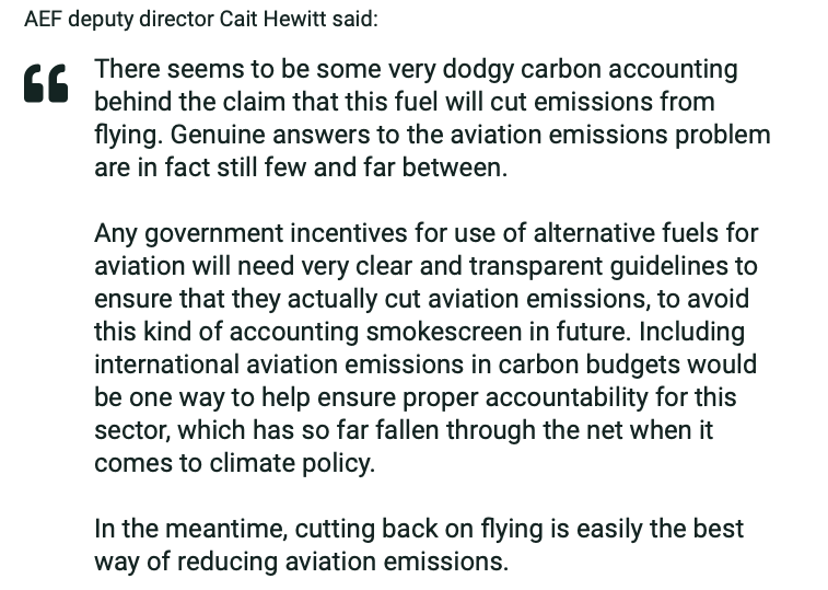 The Aviation Environment Federation tweet media