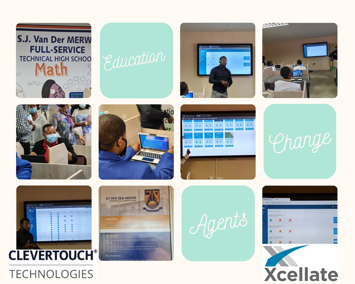 IAVS_SA's tweet photo. Today we attended the launch of the @edu_lim smart classroom rollout. 106 schools in the province have been equiped with Clevertouch interctive displays, @Xcellate learning managment platform and assessments and learner devices. Congratulations to our partner Azuka. https://t.co/wU2w16P9ao