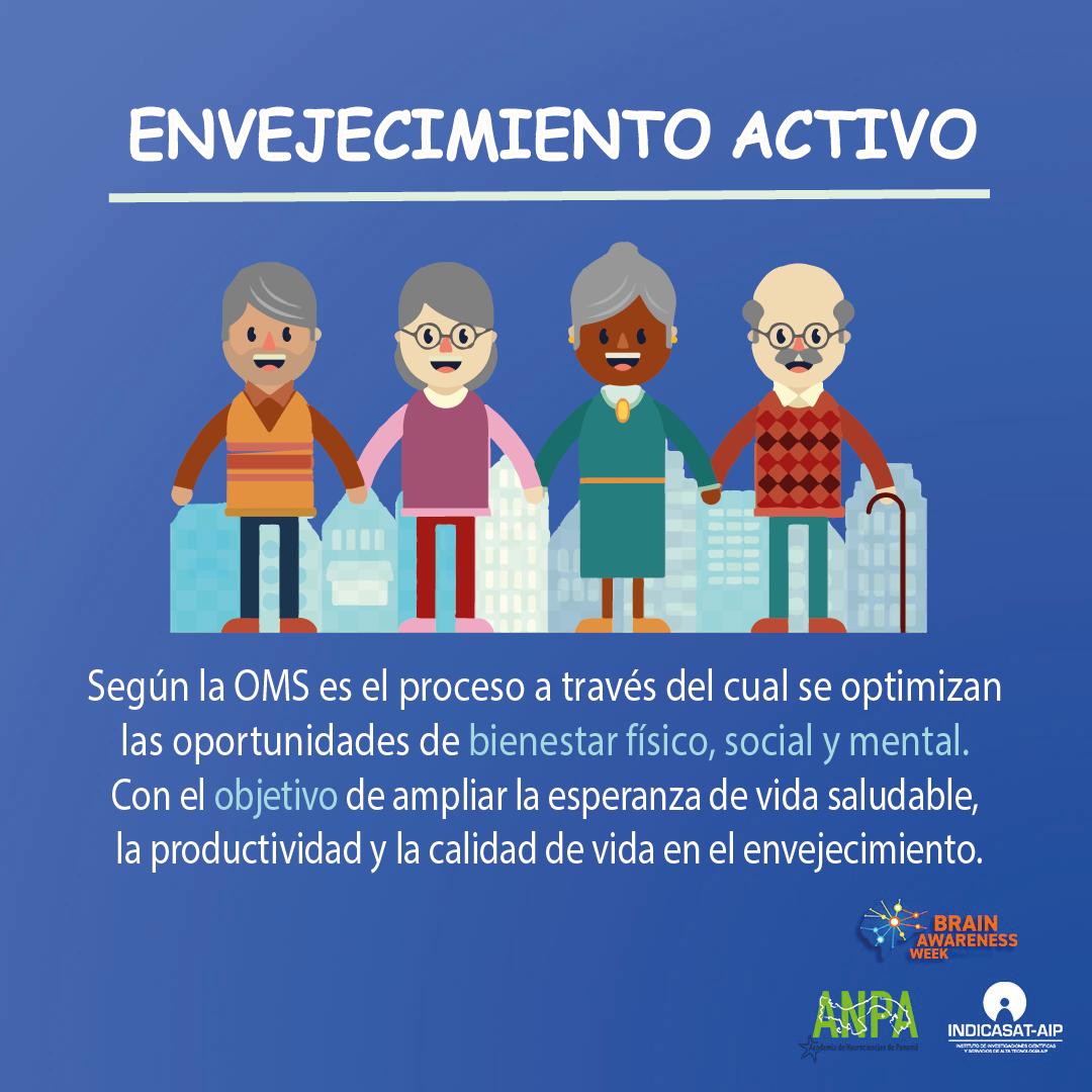 memoriaysalud's tweet image. El grupo PARI se ha dedicado desde 2011 al estudio de la salud de adultos mayores en Panamá. En la Semana del Cerebro hoy compartimos infografías sobre el envejecimiento exitoso #BrainAwarenessWeek2021