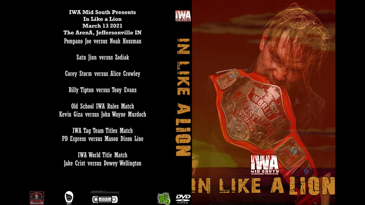 Smart Mark Video IWTV (@smartmarkvideo) on Twitter photo #NewOnSMV from <a href="/IWAMidSouth/">IG- @IWAMidsouth</a>
In Like a Lion (3/11/21)
DVD: smartmarkvideo.com/iwa-mid-south-โฆ
MP4: smartmarkvideo.com/iwa-mid-south-โฆ #NewOnSMV from <a href="/IWAMidSouth/">IG- @IWAMidsouth</a>
In Like a Lion (3/11/21)
DVD: smartmarkvideo.com/iwa-mid-south-โฆ
MP4: smartmarkvideo.com/iwa-mid-south-โฆ
