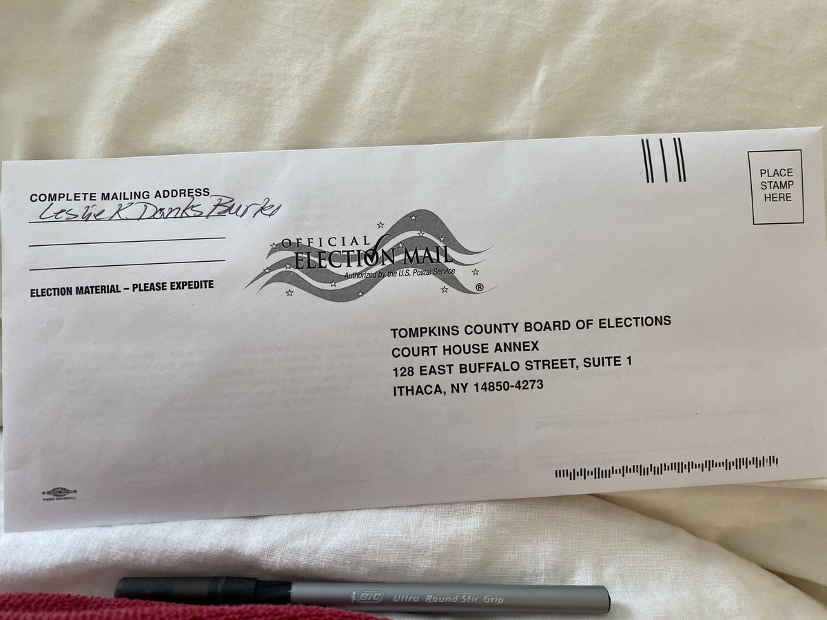 LDanksBurke's tweet photo. #LocalElection today! 
Recent spinal surgery ➡️ can’t get there. 
I printed an absentee application, a friend got it from me, drove it to the BOE, brought back the ballot. 
Another will get the ballot from me, bring it to the BOE.
Goodness, wouldn’t #electronicvoting be better! https://t.co/NuxaFa9J8X