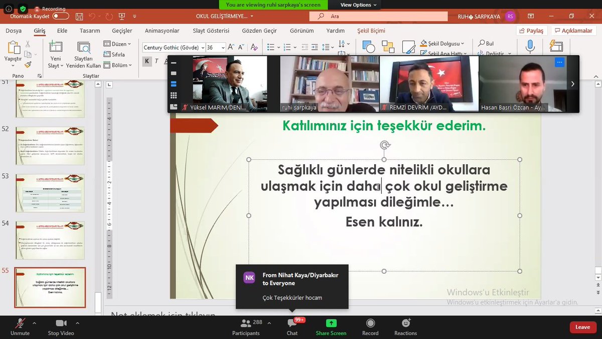 TÜBİTAK 2237-A programı kapsamında, Aydın İl Milli Eğitim Müdürlüğü ve Adnan Menderes Üniversitesi işbirliği ile Türkiye geneli 300 okul müdürünün katıldığı ve 15-19 Mart tarihlerini kapsayan "Eğitim Yöneticiliğinde Değişim Zamanı" seminerine katıldık.  #EYDZ2021