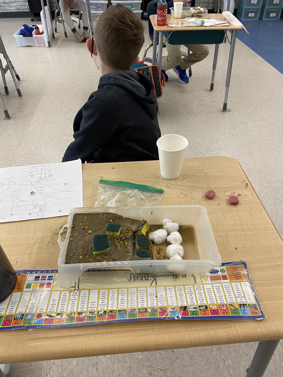 MetayerJessica's tweet image. 2nd graders building models to prevent erosion in a rainstorm!