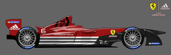 SAdidasFerrari's tweet photo. Estamos muito felizes em anunciar o carro pra temporada da @FormulaEVerse, é um enorme prazer também continuar com parcerias de outros anos como a Kaspersky, a UP e a Ray-Ban, além dá permanência da Adidas agora na F-E. Continuaremos com baterias prórias!🟩⬜️🟥

#essereFerrari https://t.co/hUxOWsZVKc