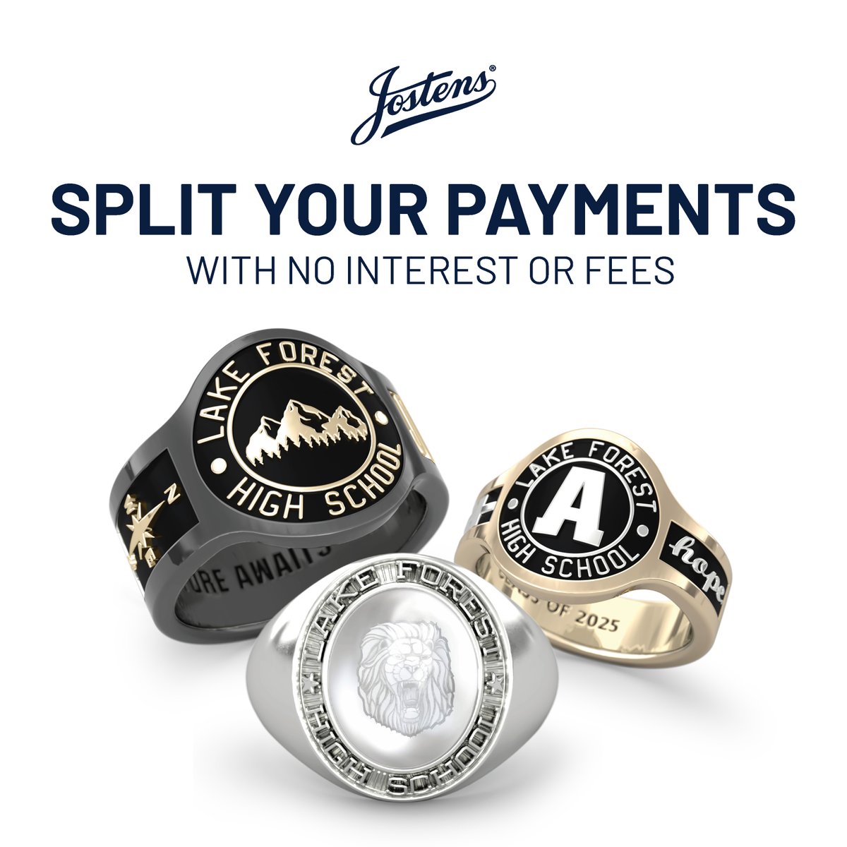 Jostens's tweet image. ✅ Pay over time
✅ No interest
✅ No fees

Affordability made easy with Jostens J-Pay &amp;gt; bit.ly/30OpUg3
