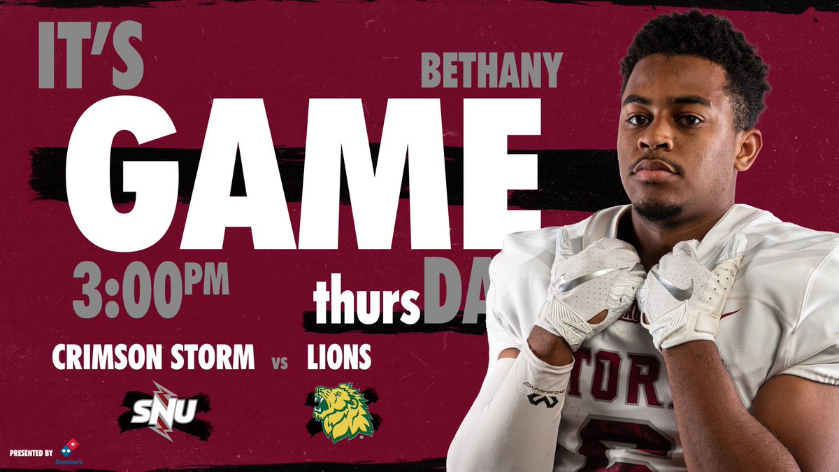 Bring on the Lions!

🆚MSSU
⏱3:00 PM
📍Bethany
🎥t.ly/XixA

#BoltsUp⚡️ | <a href="/c_shelmire04/">Christian</a>