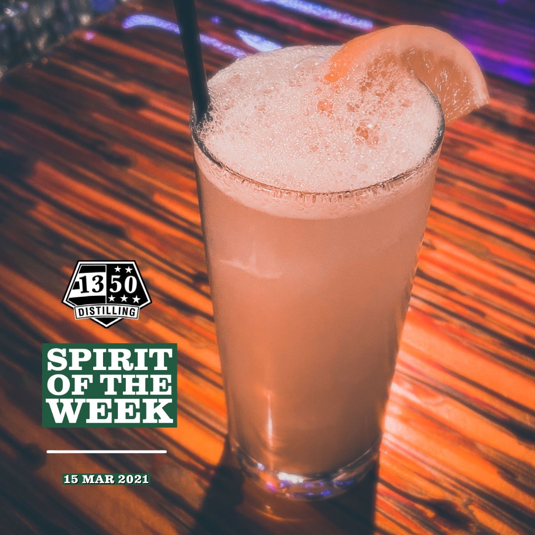 1350distilling's tweet photo. In honor of #StPatricksDay our 1350 Spirit of the Week is our Major Tom Collins: Wingman Gin, fresh squeezed lemon, lavender lemonade and egg whites shaken into a Fighting Irish fury and served over rocks. A lighter alternative during a week of heavy drinks. 
$10.50 

#1350spirit https://t.co/mqxvWJiXx4