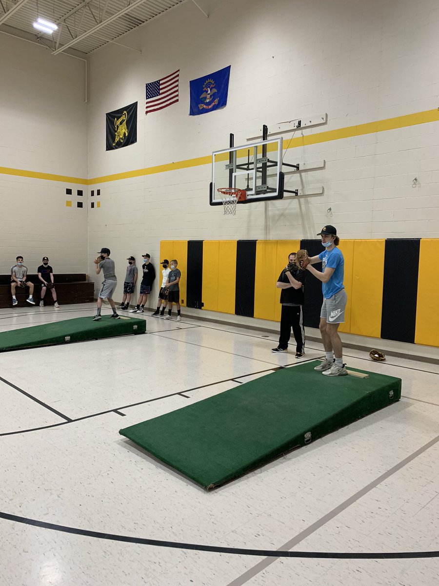 NCBaseball4's tweet photo. The mounds got used at open gym today! Just a bit outside!!! #NCgreatness https://t.co/EXheyahWdE