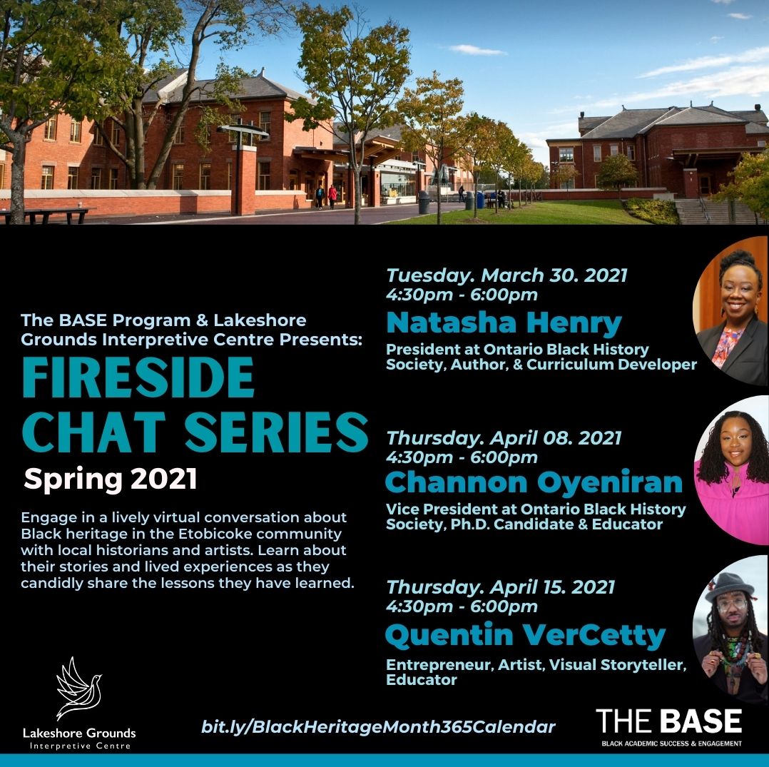 The Base along with <a href="/LakeshoreGrnds/">Lakeshore Grounds</a> brings you The Fireside Chat Series with @NHenryFundi <a href="/channonoyeniran/">Channon Oyeniran</a> and March 30th - April 15th, 2021
Bit.ly/BlackHeritageM…