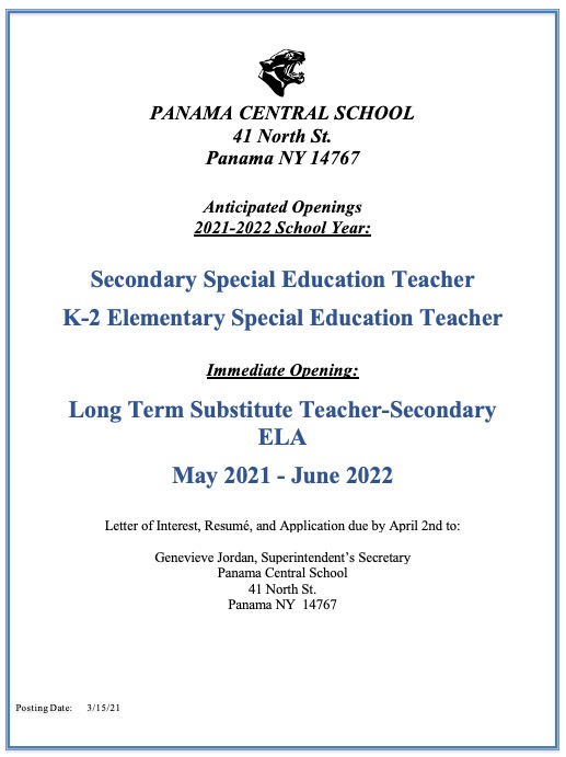 #PanamaCSD #Werehiring #teacherjobs #jointheteam