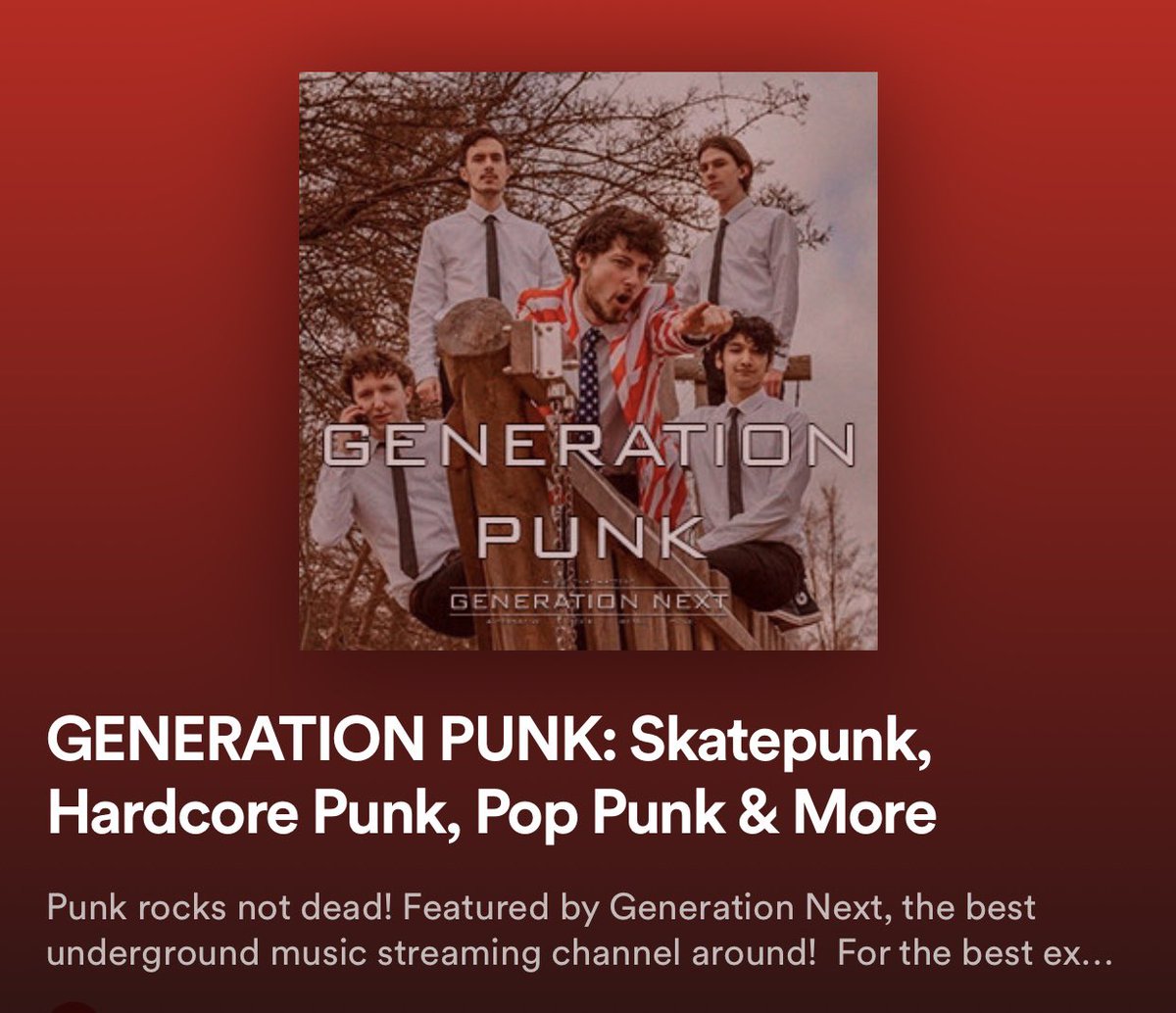 Click on the link to hear us <a href="/CircadianBSE/">Circadian</a> and many more songs by unsigned bands and artists on the the latest Generation Next <a href="/Spotify/">Spotify</a> playlist #musicplaylist #SpotifyPlaylist #punkrock #rockmusic #NewMusic2021 #NewMusic 

open.spotify.com/playlist/4oWyh…