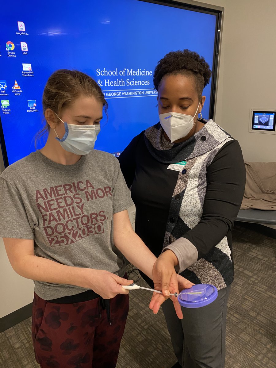 <a href="/GWSMHS/">GW SMHS</a> #FamilyMedicine bound #MedicalStudents practiced mom/baby care including contraception. <a href="/UnityHealthCare/">Unity Health Care</a>'s  FMOB Lead Dr. Lynch Jiles got these students ready! @AAFP_FMIG  <a href="/gwfmig/">GW FMIG</a>  <a href="/TTR_Courses/">transition_to_residency</a> <a href="/STFM_FM/">STFM</a> #MedEd #MedTwitter #fmmatch2021 <a href="/aafp/">AAFP</a>