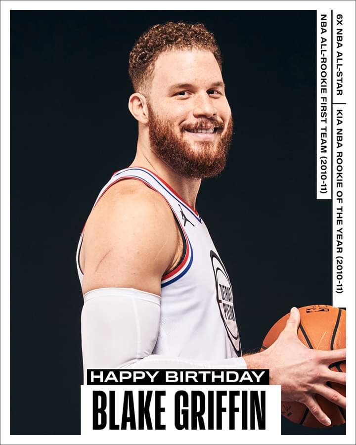 Join us in wishing Blake Griffin of the Brooklyn Nets a HAPPY 32nd BIRTHDAY!                      