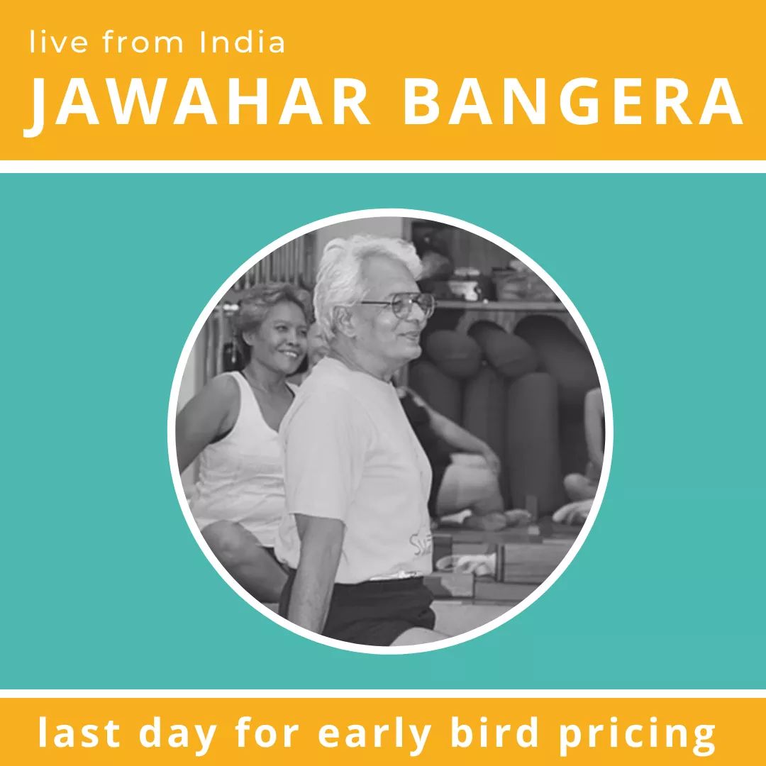 LAST DAY FOR EARLY BIRD PRICING

An incredible opportunity to study and experience an interactive virtual event with a master teacher.

Group discounts + subsidies available⤵️ yogadna.org/home/p/jawahar…

#iyengaryoga #jawaharbangera #iyengar #yogalife #yoga #bksiyengar