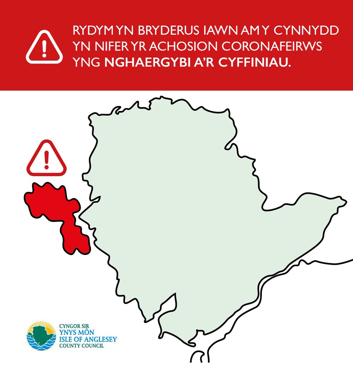 Cyngor Sir Ynys Môn (@cyngormon) on Twitter photo Achosion coronafeirws Caergybi yn achosi pryder sylweddol
ynysmon.gov.uk/cy/newyddion/n…
@MonFMRadio <a href="/ysgolcybi/">Ysgol Cybi</a> <a href="/Ysgol_Llanfawr/">Ysgol Llanfawr</a> @SantesFair <a href="/Y_U_Caergybi/">YUC</a> <a href="/NWPAnglesey/">NWP Anglesey</a> <a href="/HeddluGogCymru/">Heddlu Gogledd Cymru</a> <a href="/Mon_Actif/">MonActif</a> Achosion coronafeirws Caergybi yn achosi pryder sylweddol
ynysmon.gov.uk/cy/newyddion/n…
@MonFMRadio <a href="/ysgolcybi/">Ysgol Cybi</a> <a href="/Ysgol_Llanfawr/">Ysgol Llanfawr</a> @SantesFair <a href="/Y_U_Caergybi/">YUC</a> <a href="/NWPAnglesey/">NWP Anglesey</a> <a href="/HeddluGogCymru/">Heddlu Gogledd Cymru</a> <a href="/Mon_Actif/">MonActif</a>