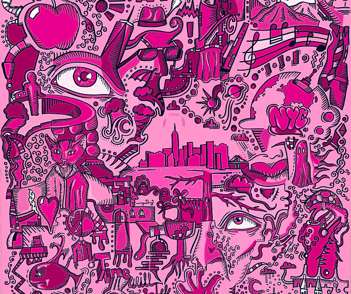 NYC Goes Pink!! 💯
Bang Bang Boom Boom
Pink Design Up in Yo Room. 
NYC's the place to be
Please check out my NFT.
Available now on <a href="/opensea/">OpenSea</a>