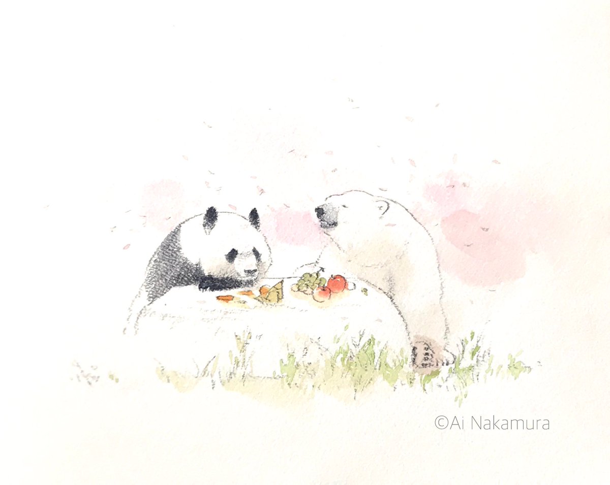 いいよねー サクラ ♪ 」 #とある休園日 #王子動物園 #タンタン #みゆ」|中村 愛, image size:1200x955