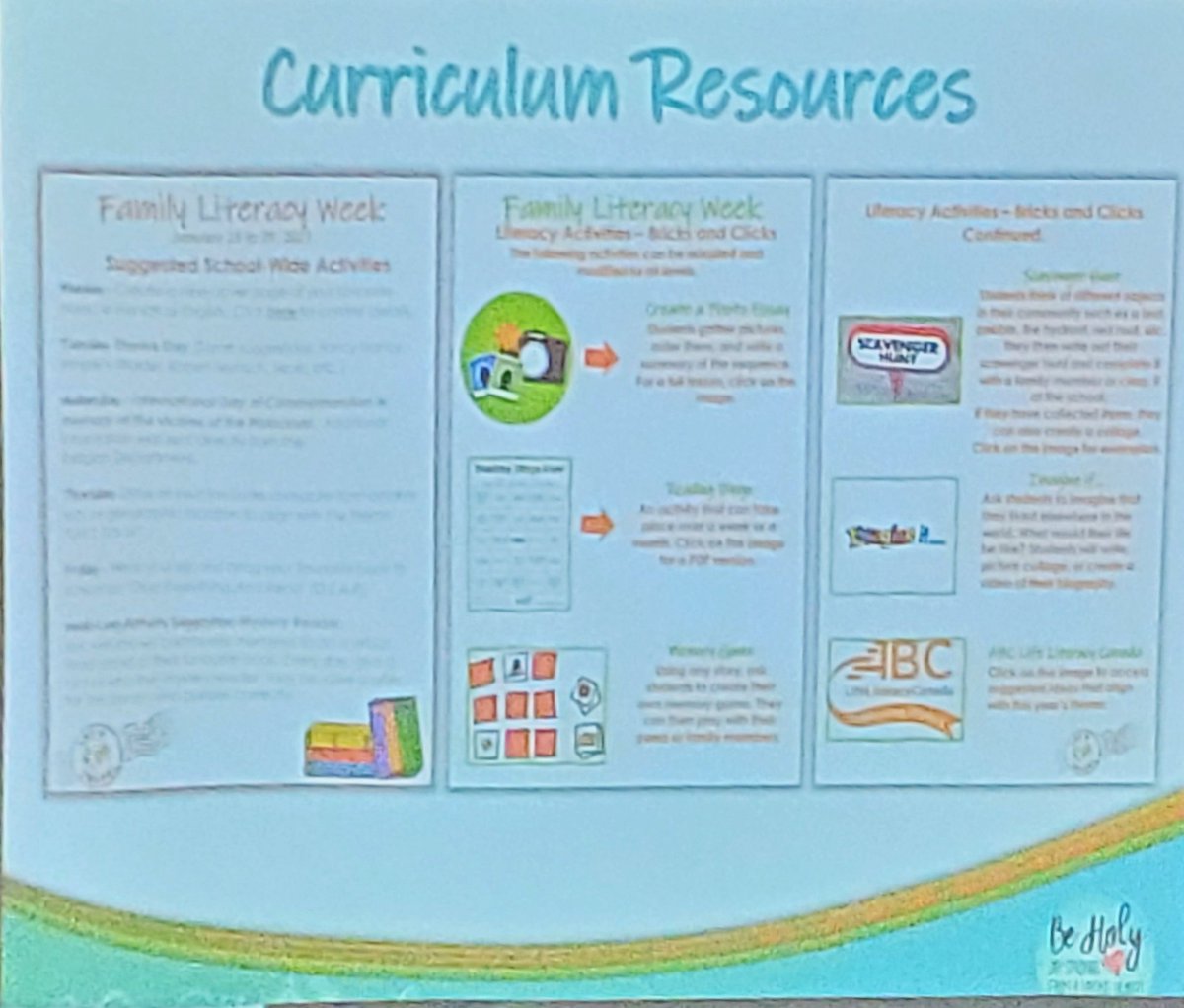 MsNormaMcD's tweet photo. Curriculum Principal Nancy McIntyre @CDSBEO_Curric Consultant Melissa Bingley @BingsinEd shared Family Literacy Week presentation to @CDSBEO Board of Trustees this evening. https://t.co/nPc8YBl7eN