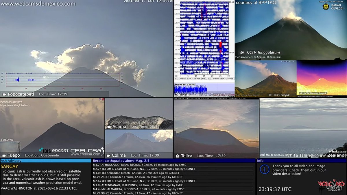 ayyarom's tweet image. پخش زنده از حدود ۲۰ آتشفشان همزمان فعال شده در قاره های مختلف
هان زمین! تو را چه شده...