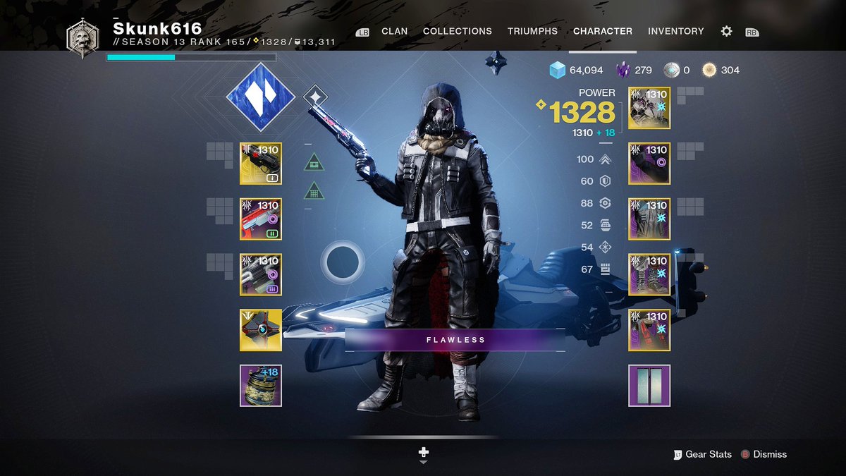 Skunk616's tweet image. I'm all set for Grandmaster Nightfall runs, are you ready? Eyes up Guardians! #Destiny2 #BeyondLight #PowerCap #EndGameGrind