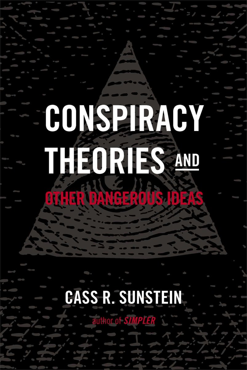 he also wrote an essay/book called "Conspiracy Theories: Causes and Cures". I wonder if there's any salient passages...