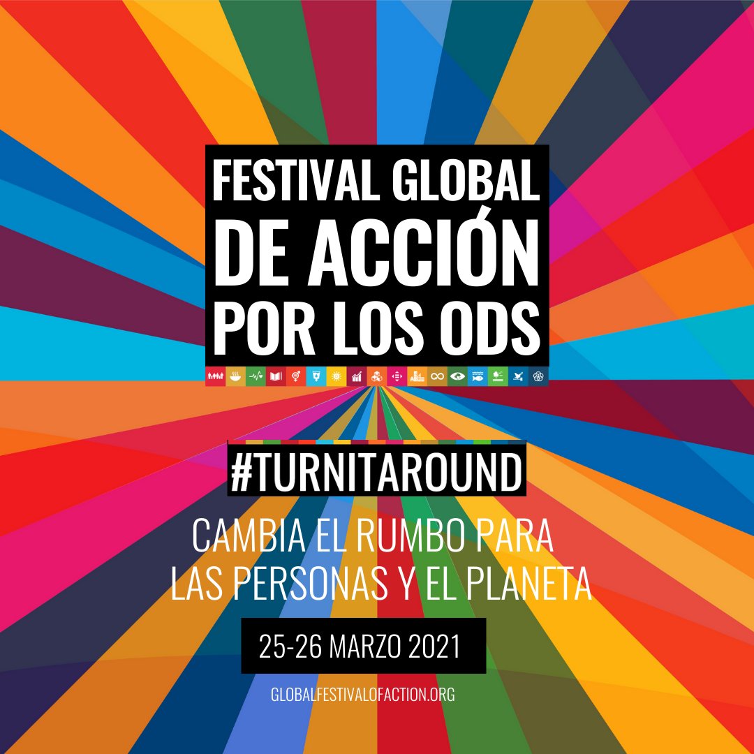 pnud's tweet image. Únete al Festival Global de Acción por los #ObjetivosMundiales del 25 al 26 de marzo.

Demostremos que la transformación es posible y cada acción individual es importante.

✅ Regístrate aquí: bit.ly/JoinGlobalFest….

#TurnItAround